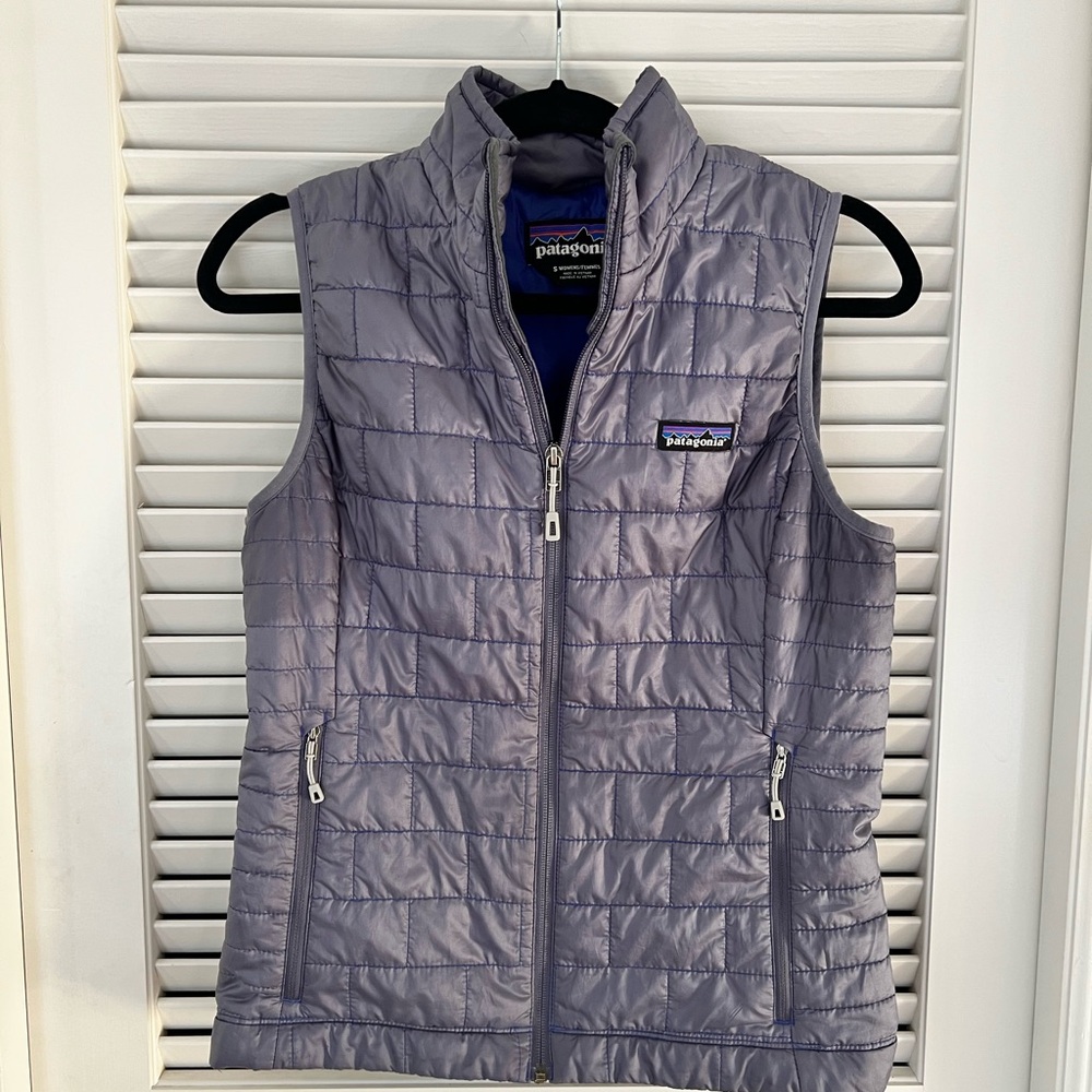 Patagonia Women's Nano Insulated Puff Vest - Light Purple/Gray